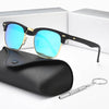 Classic Vintage Style Half Rim Sunglasses - SunglassesMart