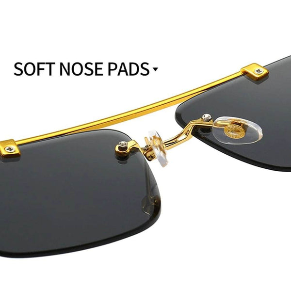 Rimless Ravio Cheetah Sunglasses - SunglassesMart