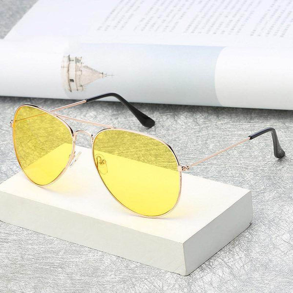 Yellow Candy Pilot Sunglasses - SunglassesMart