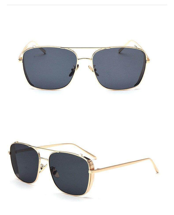 New Metal Frame Rectangle Sunglasses - SunglassesMart