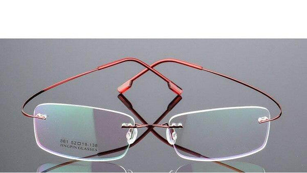 Rimless Titanium Glasses Frames Flexible Optical Frame - SunglassesMart