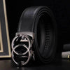 Men's Leather Automatic Buckle Belt - SunglassesMart