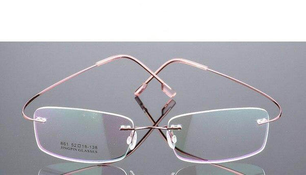 Rimless Titanium Glasses Frames Flexible Optical Frame - SunglassesMart