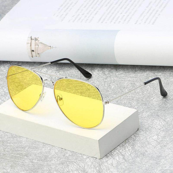 Yellow Candy Pilot Sunglasses - SunglassesMart