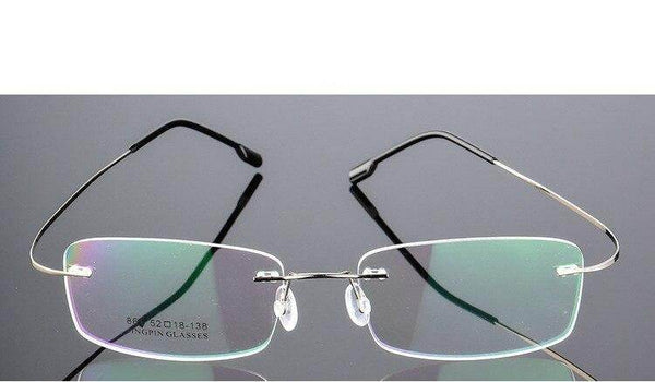 Rimless Titanium Glasses Frames Flexible Optical Frame - SunglassesMart
