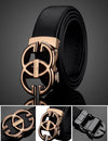 Automatic Buckle Leather Belt For Men - SunglassesMart