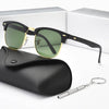 Classic Vintage Style Half Rim Sunglasses - SunglassesMart