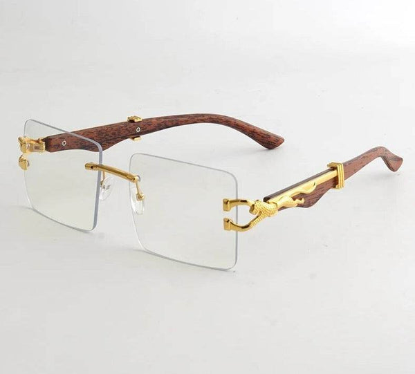 Vintage Square Rimless Sunglasses - SunglassesMart