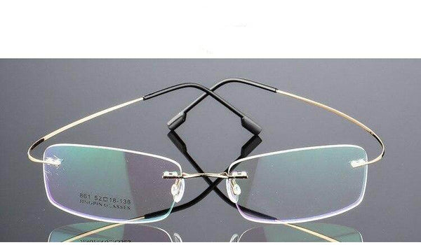 Rimless Titanium Glasses Frames Flexible Optical Frame - SunglassesMart