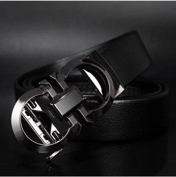LuxeStride: Men's Exquisite Designer Belt - SunglassesMart