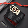 LuxeStride: Men's Exquisite Designer Belt - SunglassesMart