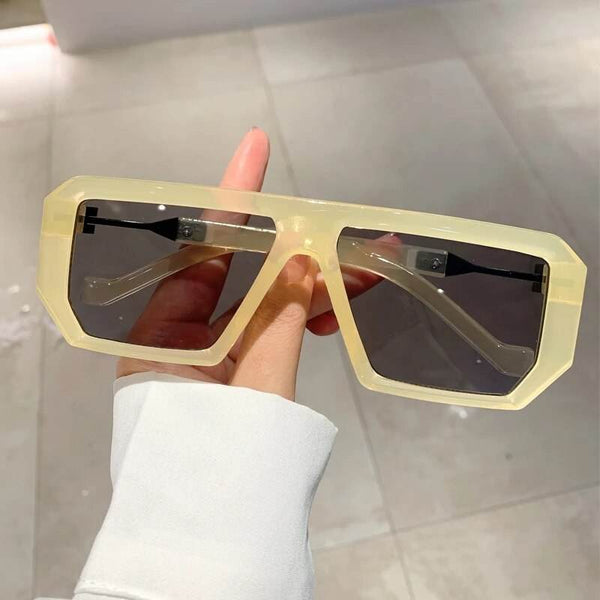 Trendy Unisex Vintage Rectangle Sunglasses - SunglassesMart