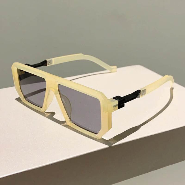 Trendy Unisex Vintage Rectangle Sunglasses - SunglassesMart