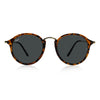 Leopard Print Round Sunglasses - SunglassesMart