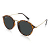 Leopard Print Round Sunglasses - SunglassesMart