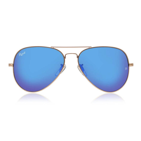 Pilot Blue Reflector Mirrored Sunglasses - SunglassesMart