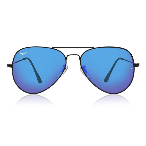 Pilot Blue Reflector Mirrored Sunglasses - SunglassesMart