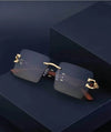 Vintage Square Rimless Sunglasses - SunglassesMart