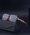 Vintage Square Rimless Sunglasses - SunglassesMart
