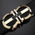 Designer Automatic Buckle Leather Belt - SunglassesMart