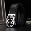 Men's Leather Automatic Buckle Belt - SunglassesMart