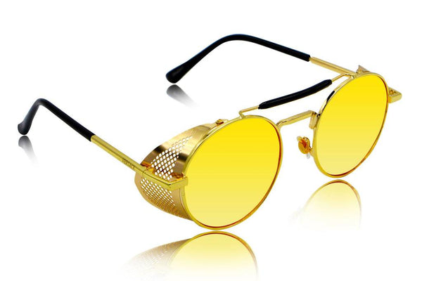 Steampunk Round Sunglasses - SunglassesMart