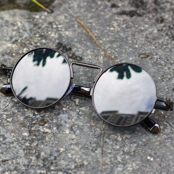 Steampunk Round Sunglasses - SunglassesMart