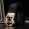 Men's Leather Automatic Buckle Belt - SunglassesMart