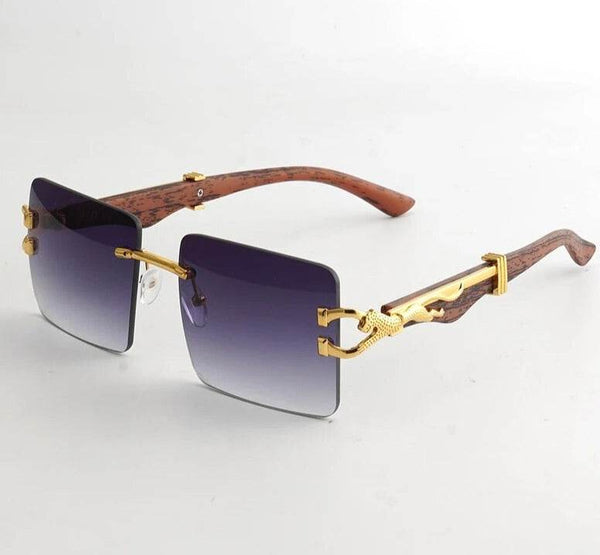 Vintage Square Rimless Sunglasses - SunglassesMart