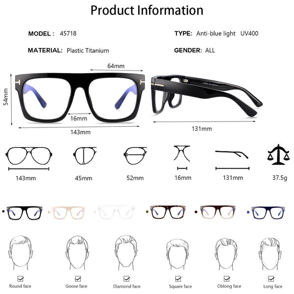 Jackson Square Anti-Blue Eyeglasses - SunglassesMart