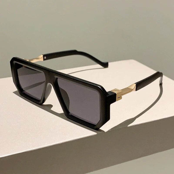 Trendy Unisex Vintage Rectangle Sunglasses - SunglassesMart