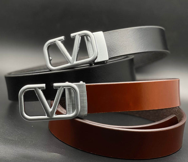 Buy Stylish V Buckle Genuine Leather Belt For Men - SunglassesMart