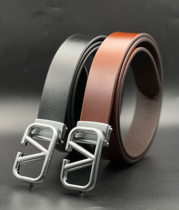 Buy Stylish V Buckle Genuine Leather Belt For Men - SunglassesMart