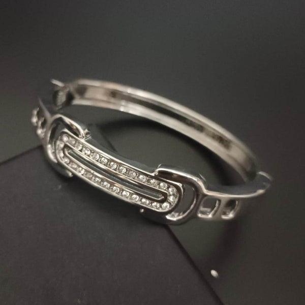 New Silver diamond Finish Bracelet For Men - SunglassesMart