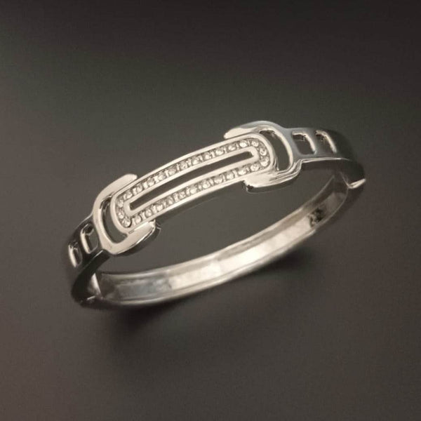 New Silver diamond Finish Bracelet For Men - SunglassesMart