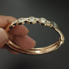New Diamond design Gold Plated Bracelet For Women - SunglassesMart