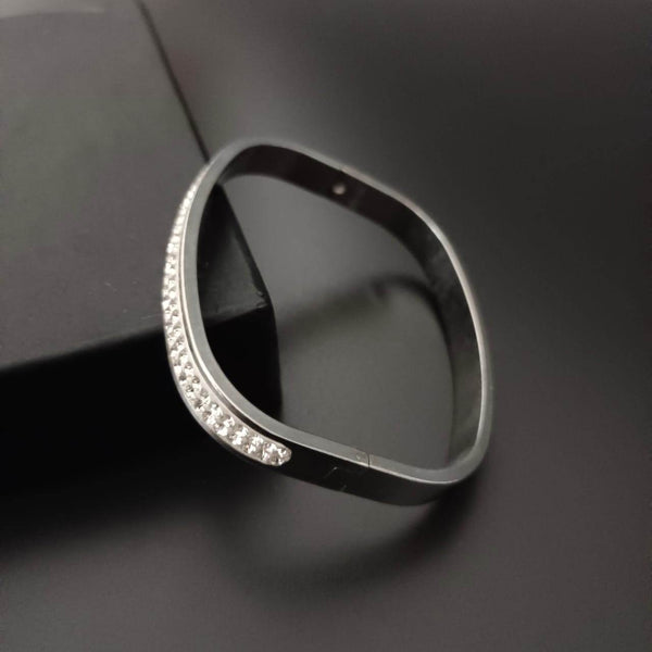 New Silver Rectangular Style Design Diamond Bracelet For Women and Girl - SunglassesMart