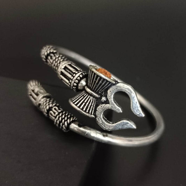 New Trishul Devotional silver Bracelet For Men and Women - SunglassesMart