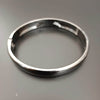 New Chrome Finish Black Kada Bracelet For Men and Women - SunglassesMart