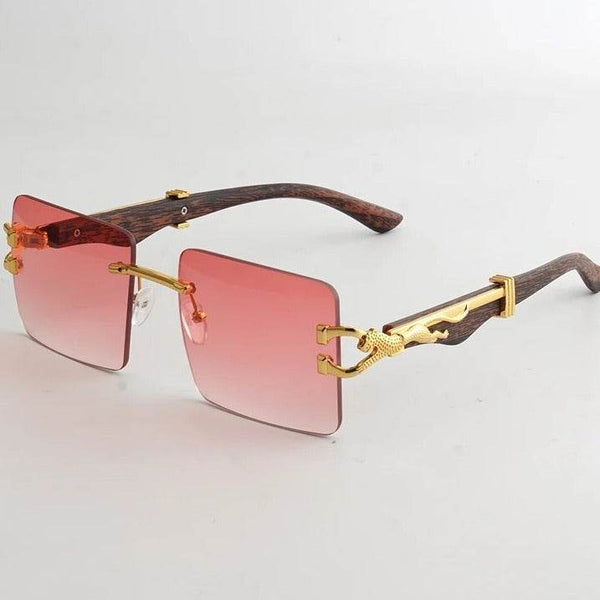 Vintage Square Rimless Sunglasses - SunglassesMart