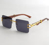 Vintage Square Rimless Sunglasses - SunglassesMart