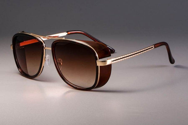 Classic Steampunk Rectangle Sunglasses - SunglassesMart