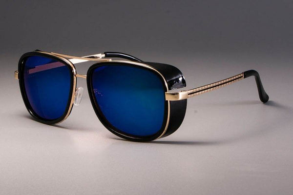 Classic Steampunk Rectangle Sunglasses - SunglassesMart