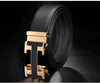Designer H Buckle Leather Belt - SunglassesMart