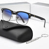 Classic Vintage Style Half Rim Sunglasses - SunglassesMart