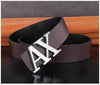 X Buckle Leather Belt For Men - SunglassesMart