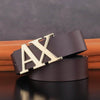 X Buckle Leather Belt For Men - SunglassesMart