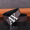 X Buckle Leather Belt For Men - SunglassesMart