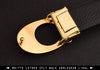 Designer Buckle Full Grain Leather Belt For Men - SunglassesMart