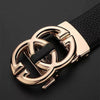 Alloy Buckle Leather Belt For Men - SunglassesMart